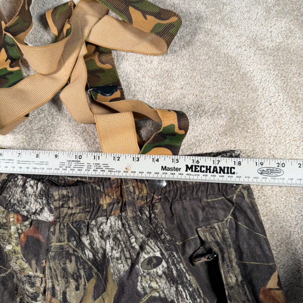 Guide Series Hunting Pants Mens XL Brown Mossy Oak Camo Tech-H2O Suspenders - Picture 6 of 10